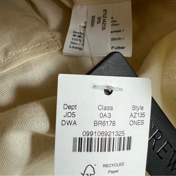 J.CREW Sedona Basket bag in Straw NWT - Picture 5 of 6